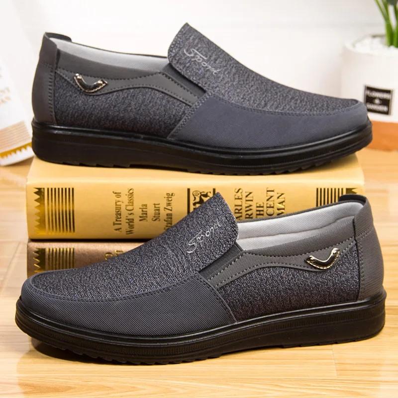 2024 Men Canvas  Summer Classic Loafers Men Casual Shoes Breathable Walking Flat Men Shoes Zapatos Sneakers Plus Size