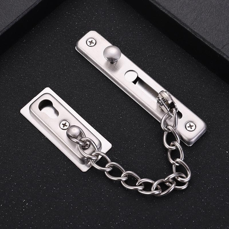Stainless Steel No-Drill Anti-Theft Hotel Door Chain Lock