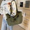 Large Capacity Corduroy Canvas Tote & Crossbody Handbag for Women - Versatile, Fashionable, High-End Shoulder Bag for Commute