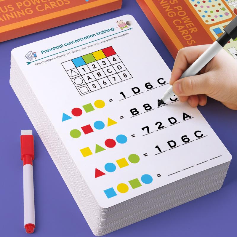 Cross-border Children's Cognitive Thinking Puzzle - Erasable Early Education Toy