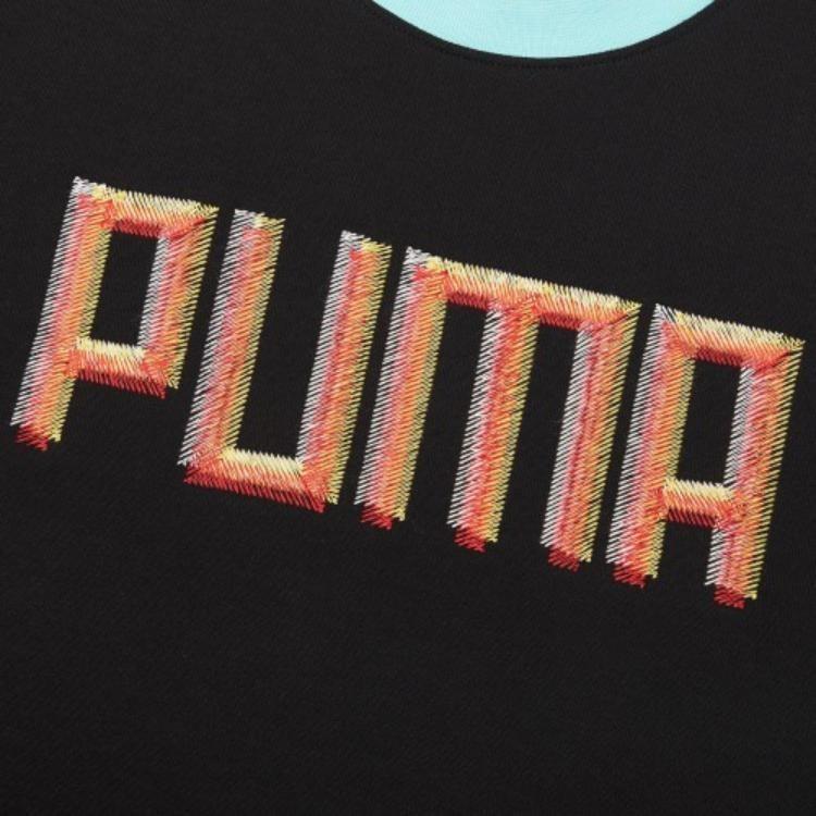 Puma Sweatshirts Unisex Black Crew Neck Moderate Regular 532180-01