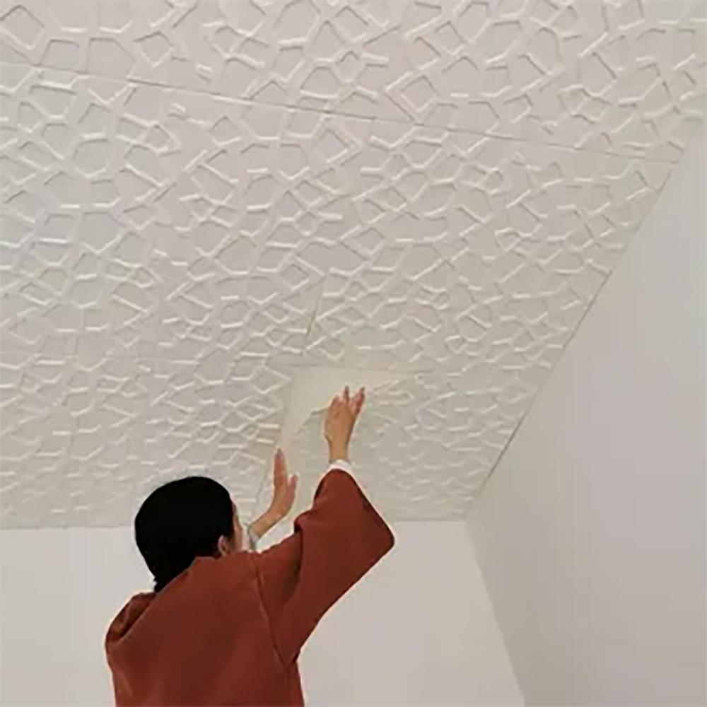 Decorative waterproof moisture-proof mildew proof modern style self-adhesive wallpaper kitchen living room background