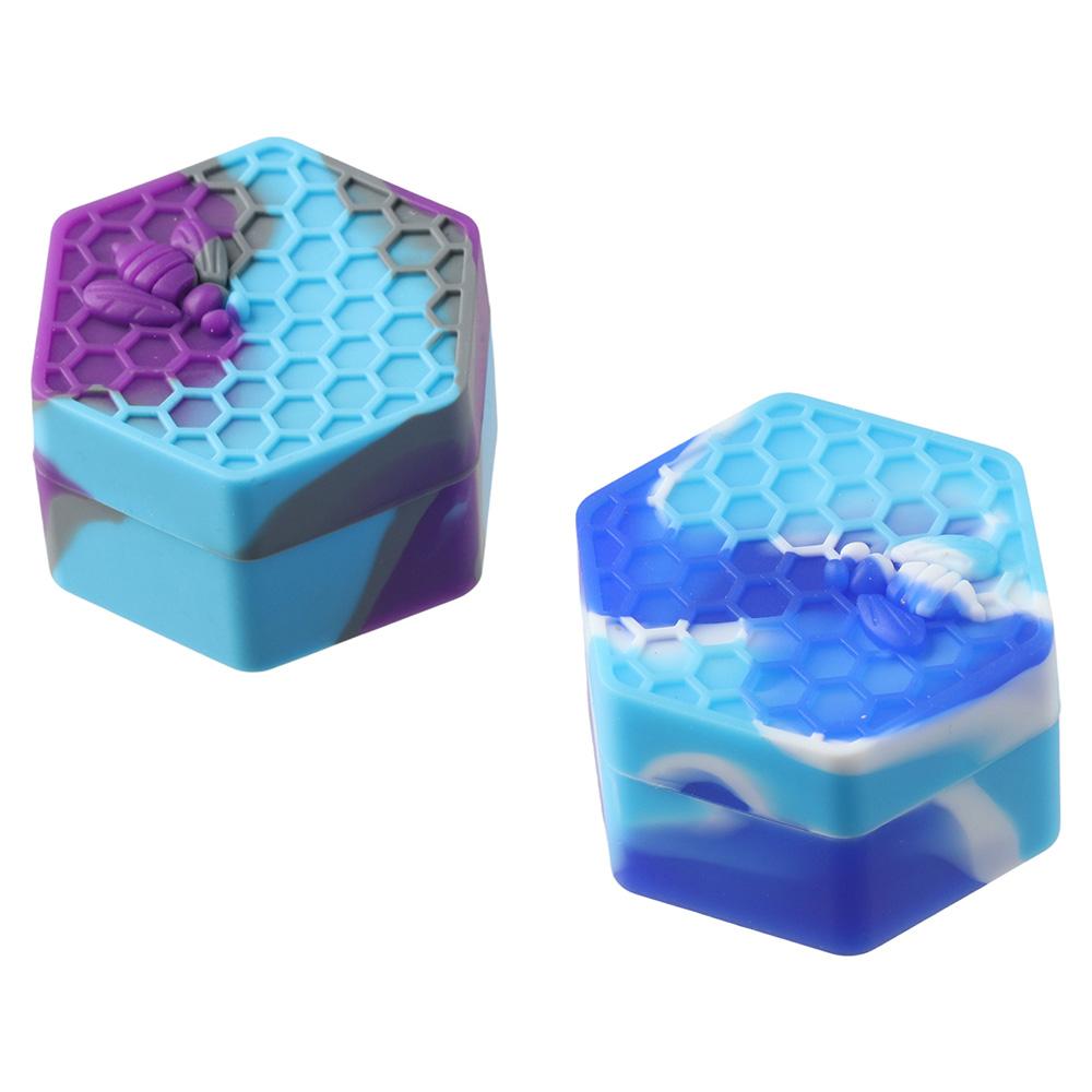 Silicone Hexagon Silicone Container 26ml Silicone Honeybee Jars  Silicone Container