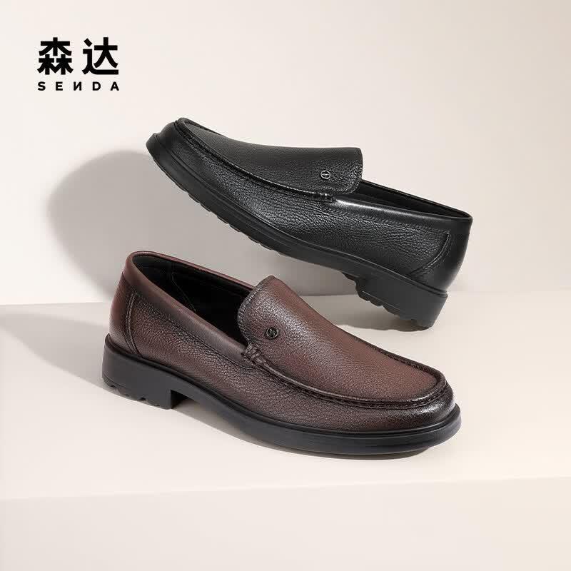 Senda Men s Business Leather Loafers S