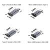 TypeC Female To Mini USB/Type C Female To Micro USB/Micro USB Female To Type C/Micro USB Female To Mini USB Connector Adapter
