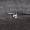 Natural Blue Sheen Moonstone Earrings 925 Pure Sterling Silver Studs Dainty Moonstone Handmade Earrings Moonstone Dangle Gift for Her