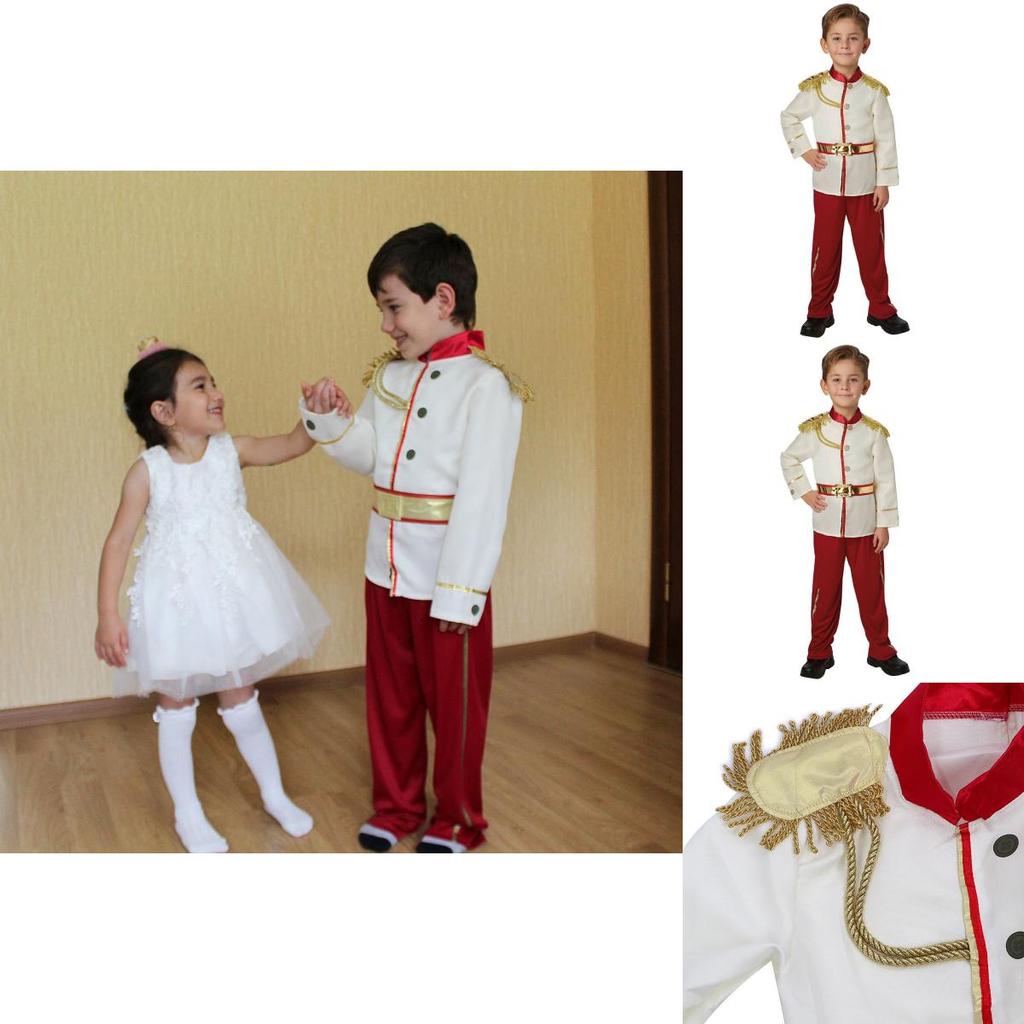 Enchanting Anime Snow White Boy Prince Charming Cosplay Costume For Christmas Masquerade