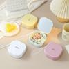 Portable Cosmetic Storage Box with Mirror Jewelry Box Colorful Hair Tie Organizer  Travel