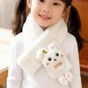 Korean Style Winter Plush Rabbit Scarf for Children: Cute, Thick, and Warm Neck Protector