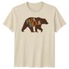 Papa Bear Walking Bear Graphic Fathers Day TShirt