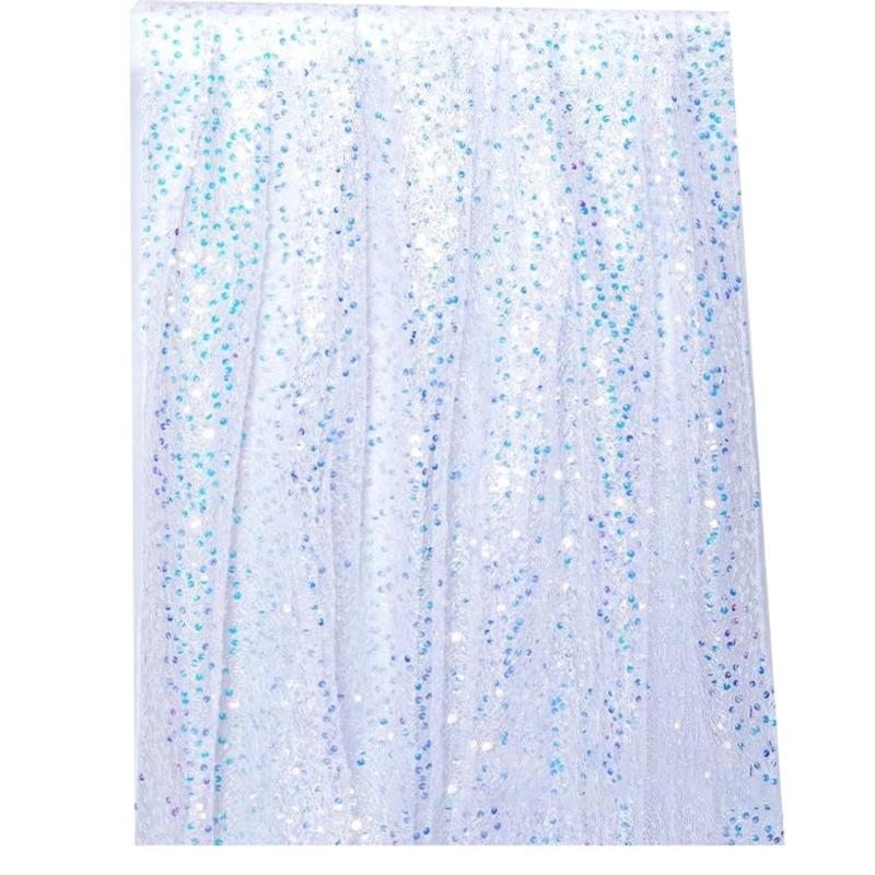 Shimmering Wedding Table Runner Glitters Table Cover For Formal Event And Parties Wedding Table Decoraion Accessory A белый