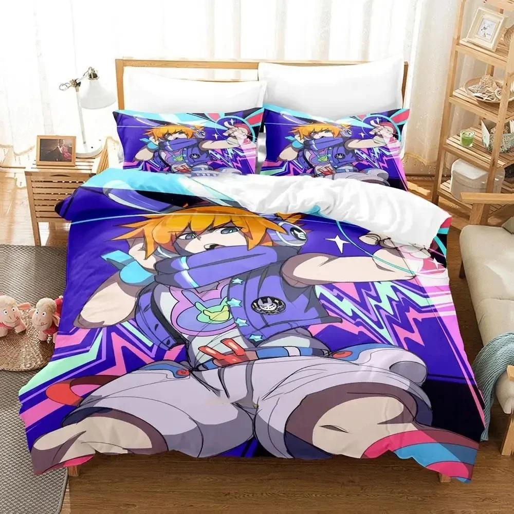 3D Druck Neku Sakuraba World Ends Bettwäsche Set Bettbezug Bett Set Steppdecke Kissenbezug Bettdecke King Queen Size Jungen Erwachsene