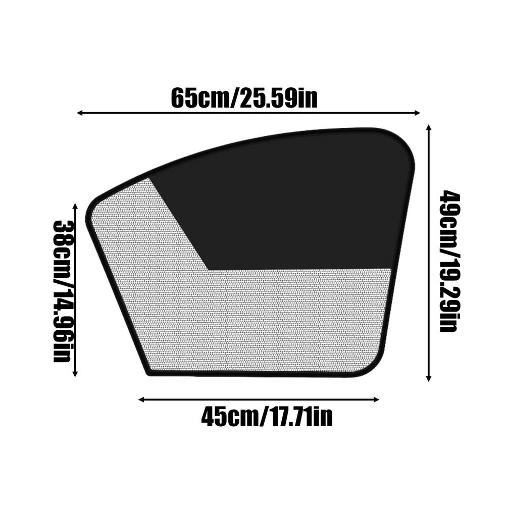 Sun Shade For Car Window Magnetic Side Window Sun Shade Covers UV Protection Magnetic Auto Accessories Small Sunshades For Cloth