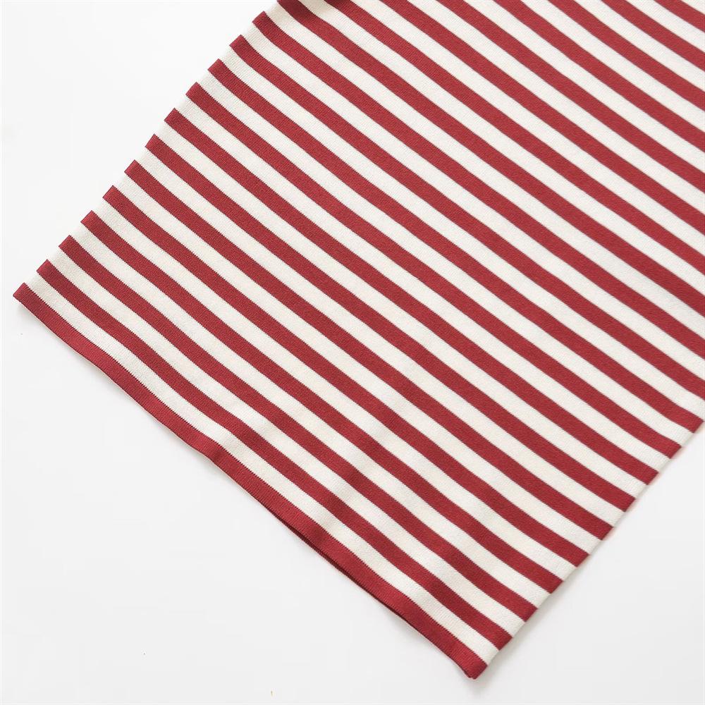 Women's Striped Slim Fit Round Neck Short Sleeve Knit Top - Spring/Summer 2025 Collection