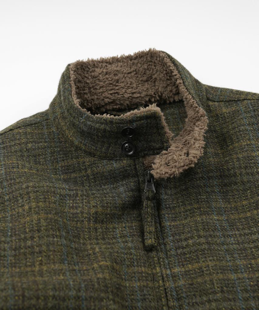 Frizmworks Fluffy Wool Harrington Jacket _ Seaweed