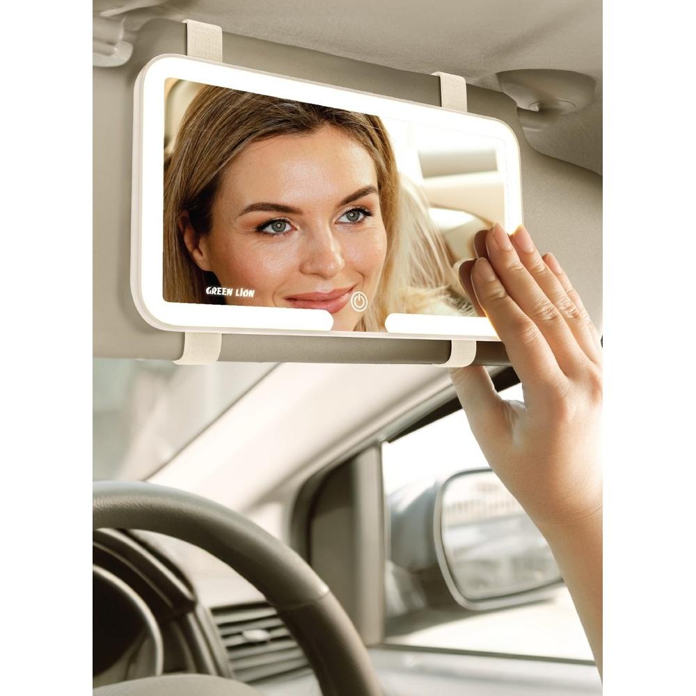 

Car Makeuprror GMR-48 /Touch Control Adjustable Brightness / 48 LED Beads / Compact Design / Easy Installation / Compact Carrror - Beige