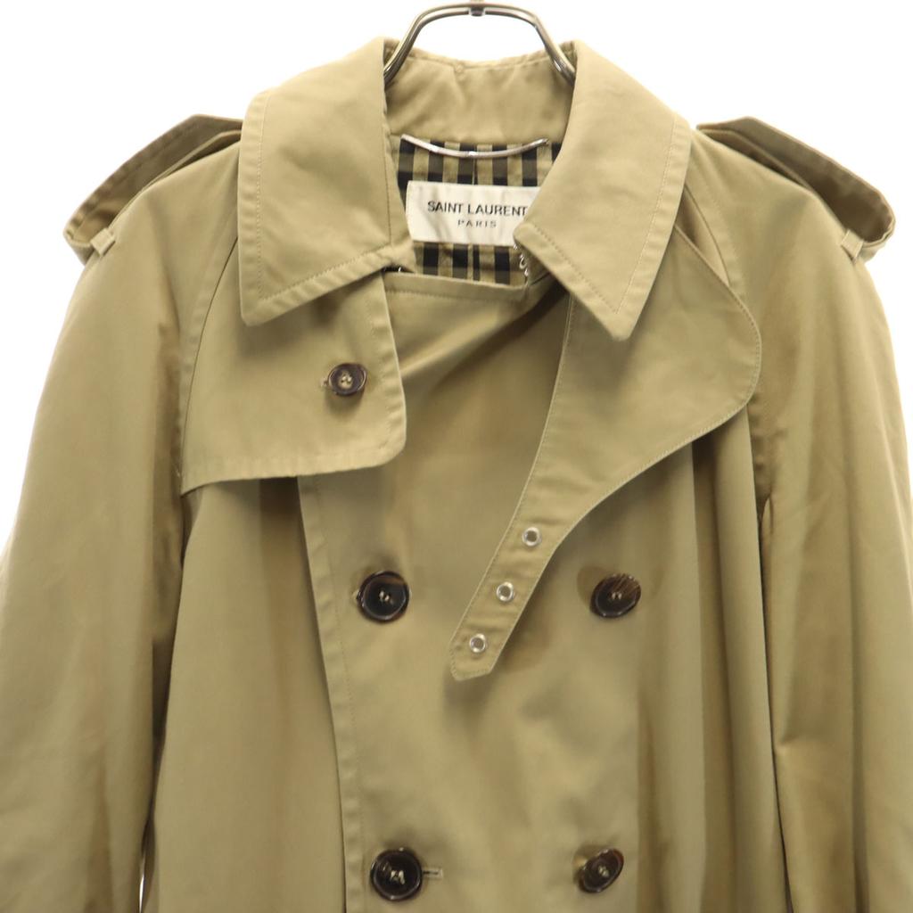 Saint Laurent Made In Italy Trench Coat 48 Beige Men's Used