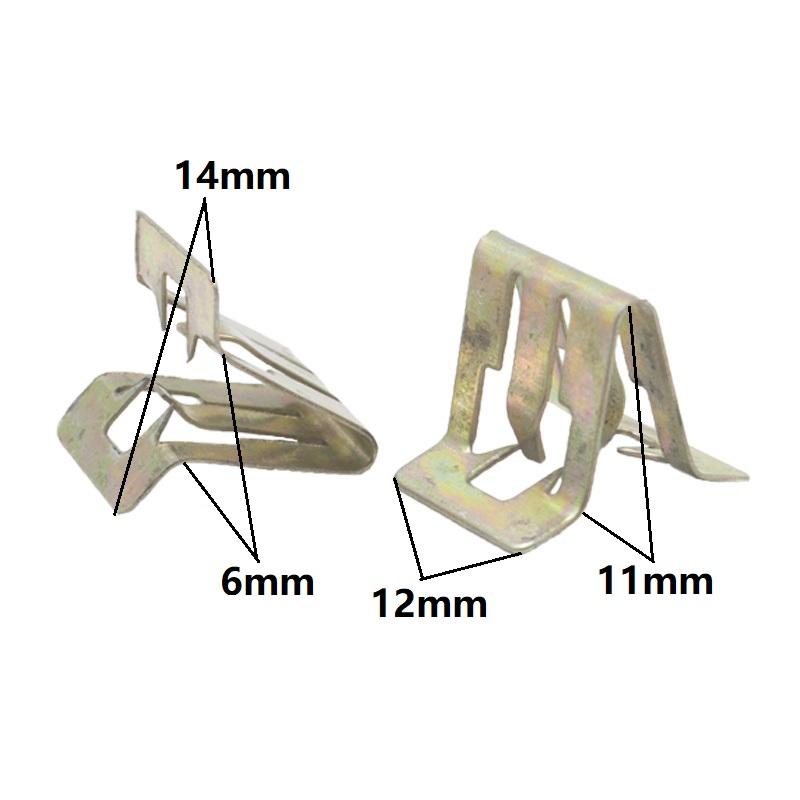 Metal Clips Retainer Instrument Panel Auto Fasteners Universal Car Radios Dashboard DVD Metal U Cord Lock Retaining Clip