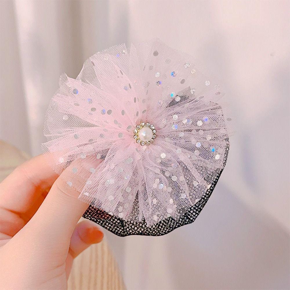 Star Star Hair Nets Princess Sequin Hair Nets Hair Accessories Snood Spring Clip  Dance