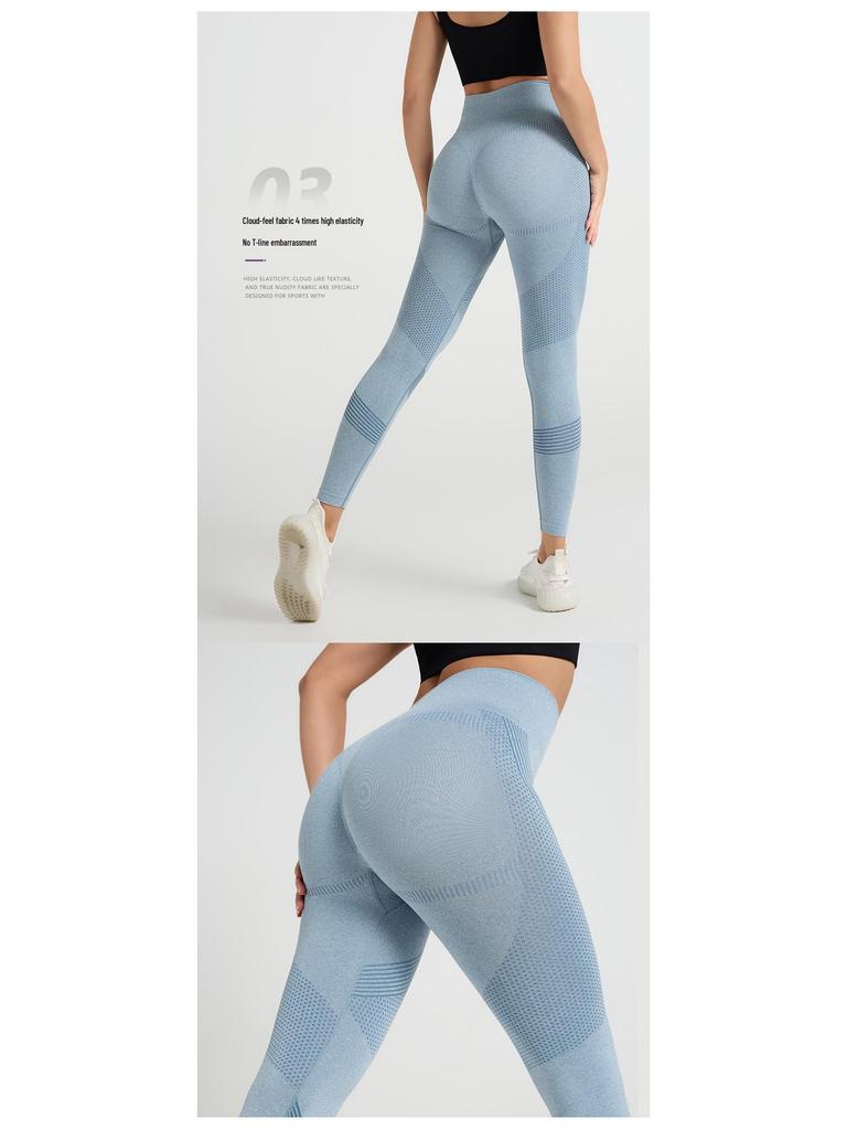 Women's Seamless High Waist Yoga Pants - Tummy Control, Butt Lifting, Quick-Dry Stretch for Running, Fitness, and Outdoor Activities