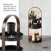 Official Umbra Bellwood Cosmetic Organizer, Black/Walnut
