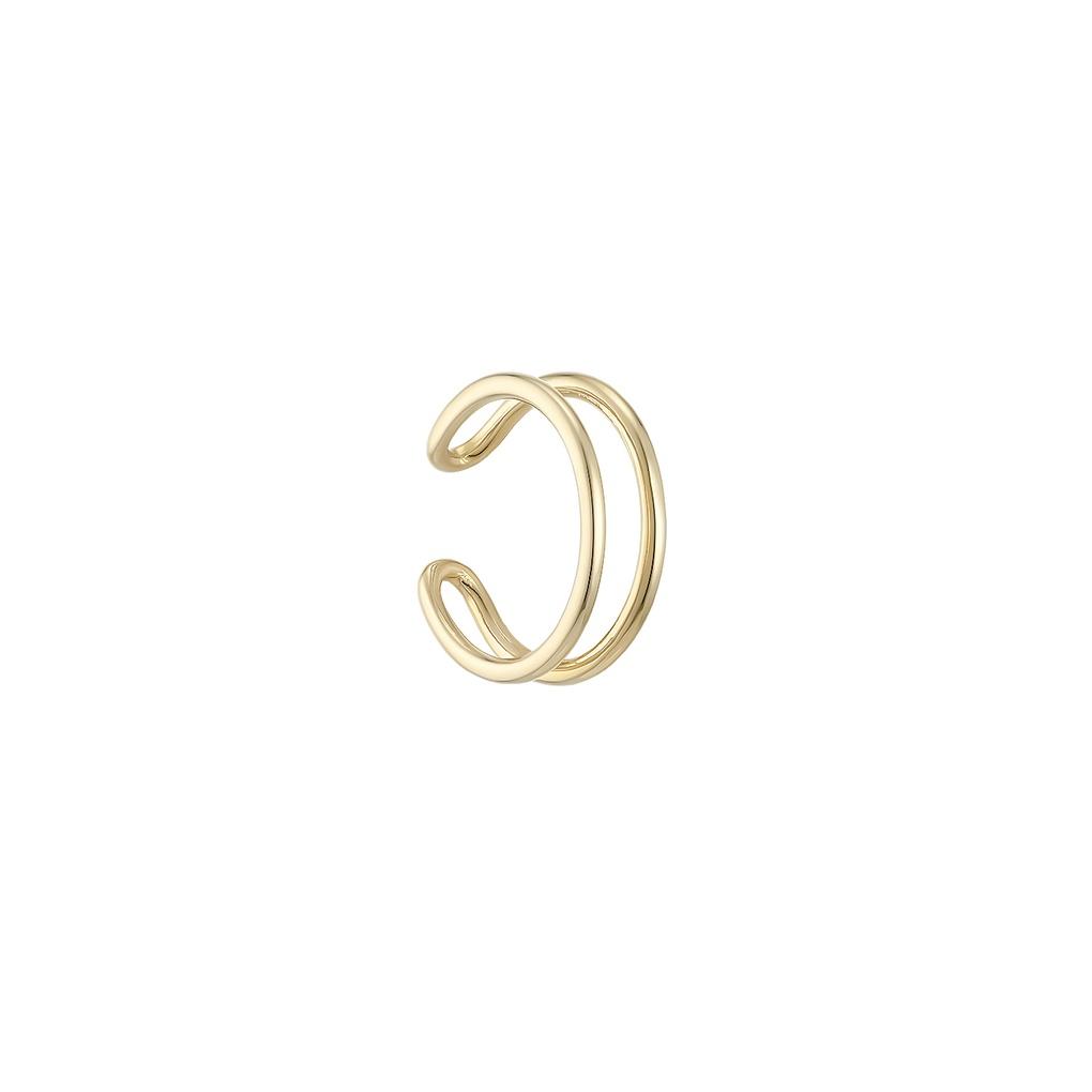 LLOYD Ear Piercing Ear Cuff Double Row Gold Earrings LPTJ3011T