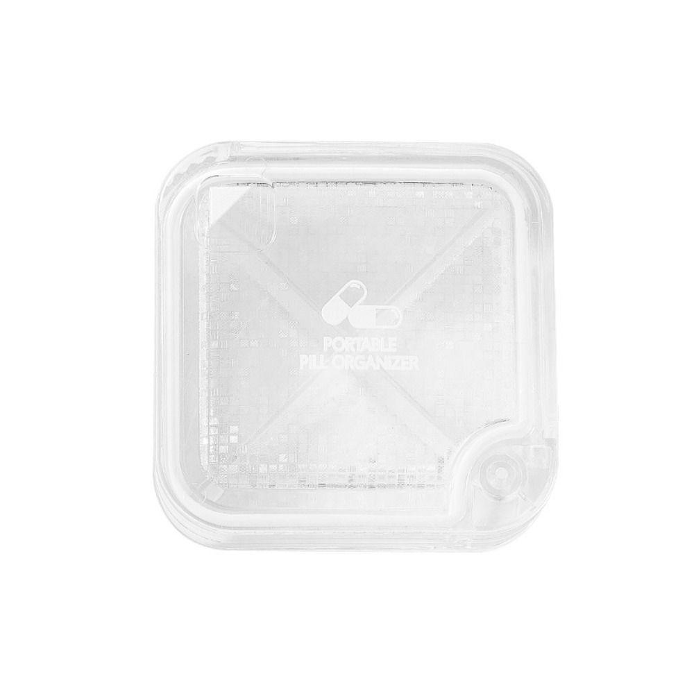 Transparent Medicine Packaging Box Moisture-proof Mini Pill Box Convenient 7 Day Pill Box  Travel