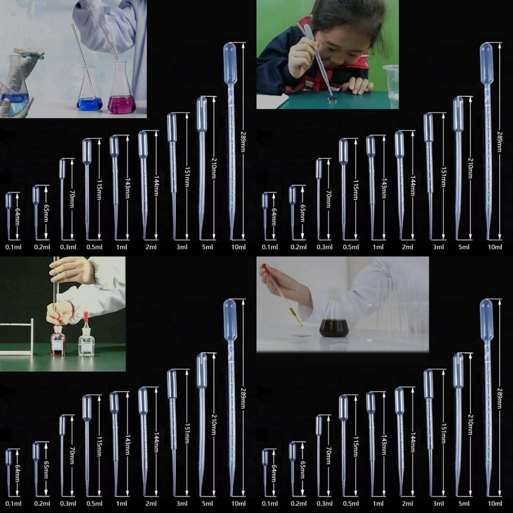 Premium Disposable Plastic Pipettes With Clear Measurement Scales For Accurate Liquid Transfer