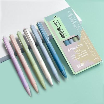 Gel Pens, 6 Pack 0.5mm Fine Tip Smooth Writing Pens, Quick Drying Black Marker For School And Home Supplies 6ml
