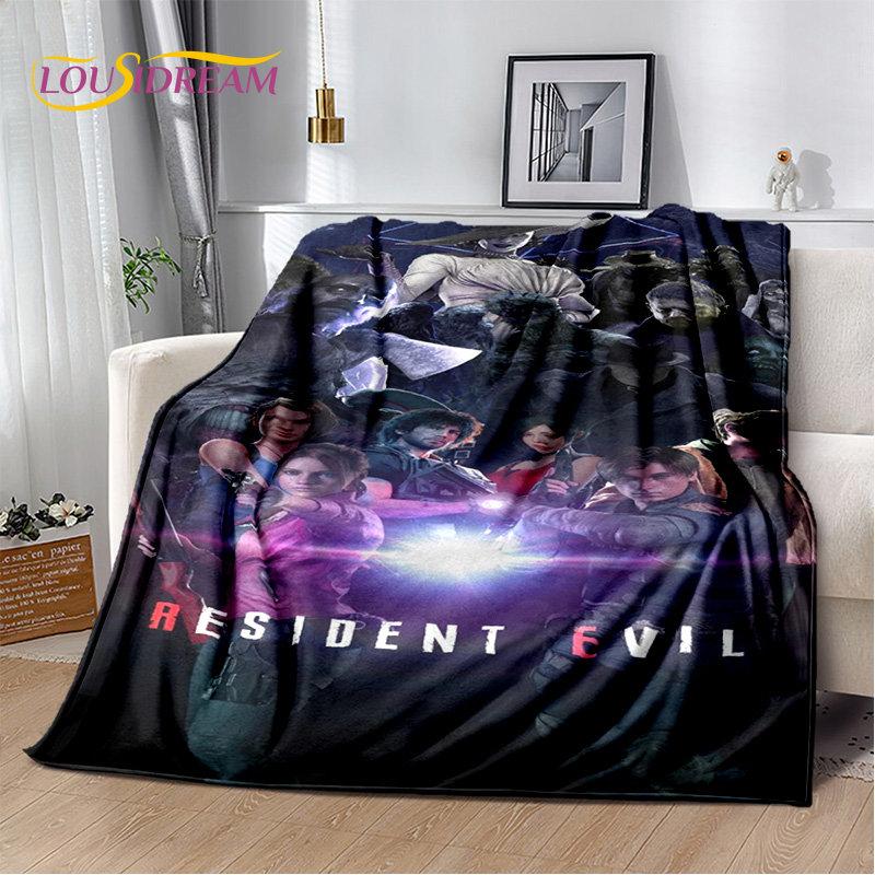 R-Resident Evil Game Gamer Soft Plush Blanket,Flannel Blanket Throw Blanket for Living Room Bedroom Bed Sofa Picnic Office Cover