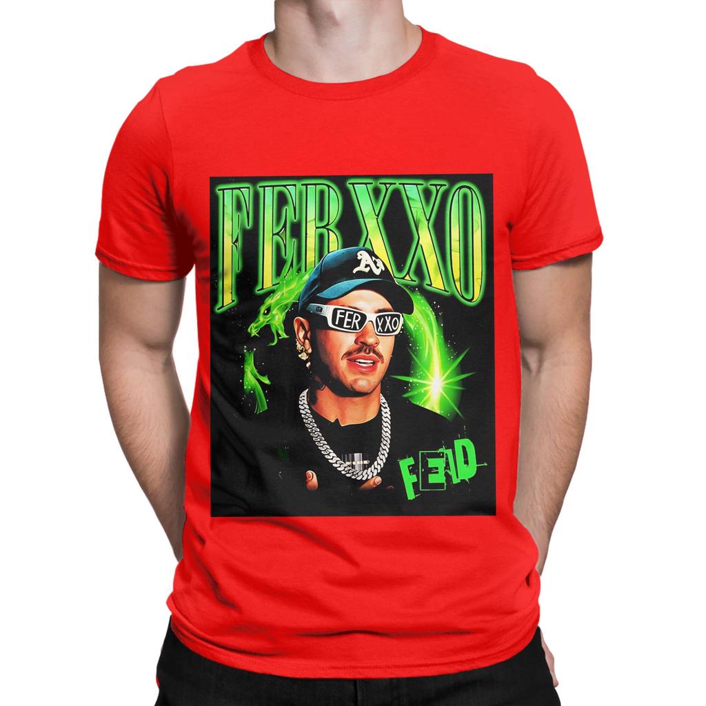Feid Ferxxo Neon Style Latin Music Art Portrait Funny 100 Cotton TShirt Feid Tops Tees For Unisex