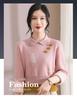 Mom's Wear 2024 Red Fleece One-Piece Base Layer Top for Middle-Aged and Elderly Women – Plus Size Thick Winter Sweater