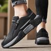 2026 New Breathable Men's Sports Work Shoes Slip-On Anti-Slip Wear-Resistant Casual Shoes Thick Bottom Labor Protection Sneakers