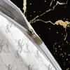 3-Piece Luxurious Marble Feather Print Duvet Cover Set - Soft, Breathable, and Comfortable Bedding for All Seasons