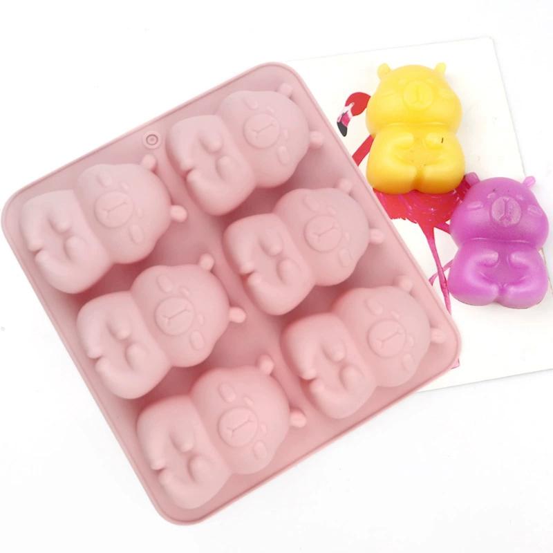 Kapibara Ice Tray Silicone Mold Diy Chocolate Biscuit Mold Baking Tool Candy Mold Gift