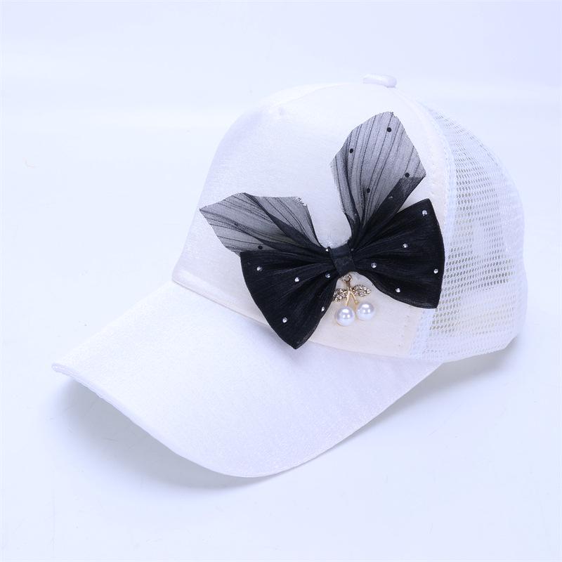 Girls' Spring and Summer Princess Sun Protection Cat Baseball Cap