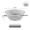 304 Stainless Steel Multi-purpose Bowl with Measuring Scale - Ideal for Beating, Baking, Kneading, Cooking, and Salads.