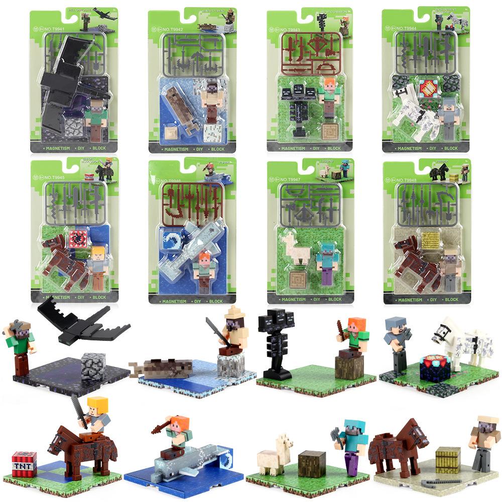 Magnetic Blocks Sets Kid Building Toys Build Mine Magnet World Model for Boys Girls STEM Montessori Sensory Cubes Toddlers Gifts