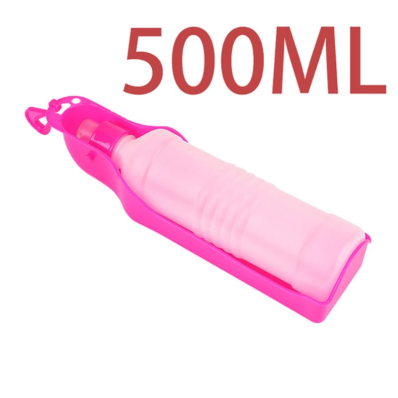Dog Water Bottle Folding Drinker Plastic Portable Water Bottle Pets Outdoor Travel Drinking Water Feeder Bowl for Dogs