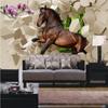 Modern Photo Wallpaper 3d Brick Wall Horse Wallpaper Living Room Tv Background Mural Wallpaper For Walls