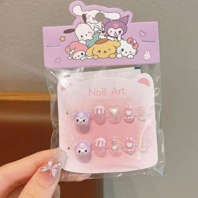 Куроми 3D Детские наклейки для ногтей - Милые мультяшные носимые ногти Sanrio