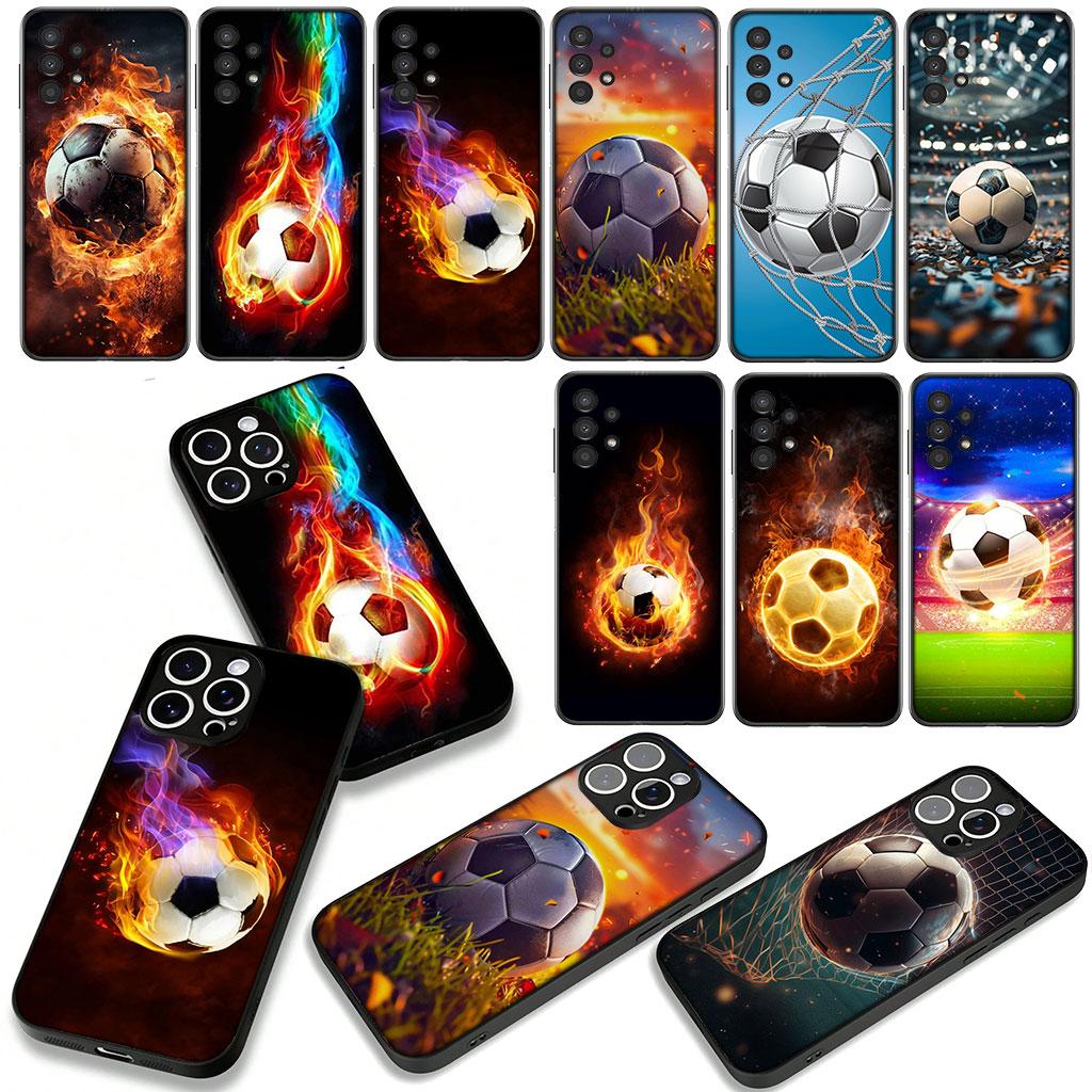 Football Sports Soccer Phone Cover Case for Apple iPhone 16 15 14 Plus 13 12 Mini 17 Pro Max + ProMax 16E Air 16+ Casing