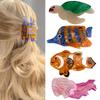 Fashion Funny Hair Clips Sea Turtle Tuna and Jellyfish Cute Acetate Hair Clip Durable Small Claw Clips for Women