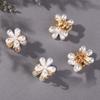 10 Stück Koreanischer Stil Perlen Blume Haarnadel Süß Damen Seitenclip Mini Haarkralle Haarzopfclip