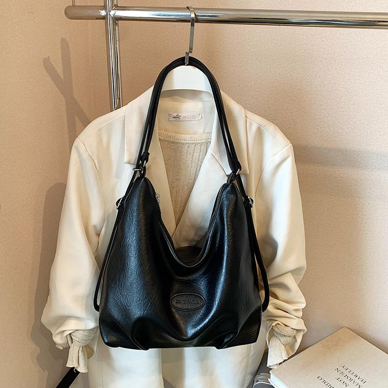 Retro Commuter Tote Bag Women's Large Capacity 2025 New Autumn and Winter Casual Shoulder Messenger Bag Multi-functional Backpack