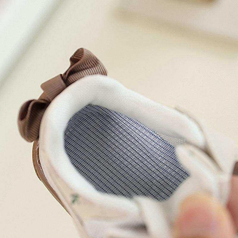 Infant Toddler Walking Shoes, Autumn Baby Girls' Soft-Soled Sneakers, Bow-Knot Korean Style Princess Shoes for Little Girls.