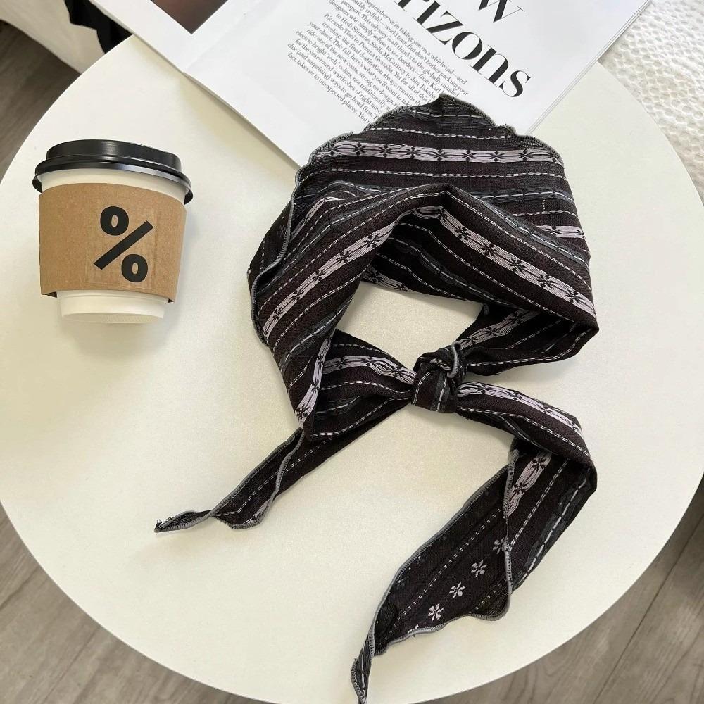 New Soft Triangle Scarf Cashew Print Floral Decorative Scarves Neck Head Scarves Long Cotton Linen Bandanas Shawl Headband