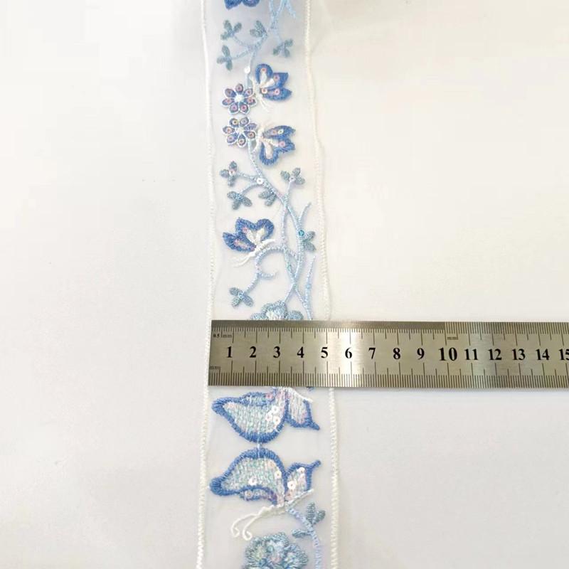 1 Yards Flower Barcode for Hanfu & Qipao Cuff and Collar Garment Trimmings Accessories