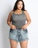 Kulsiseu Cs Cat Fringe Shorts-052