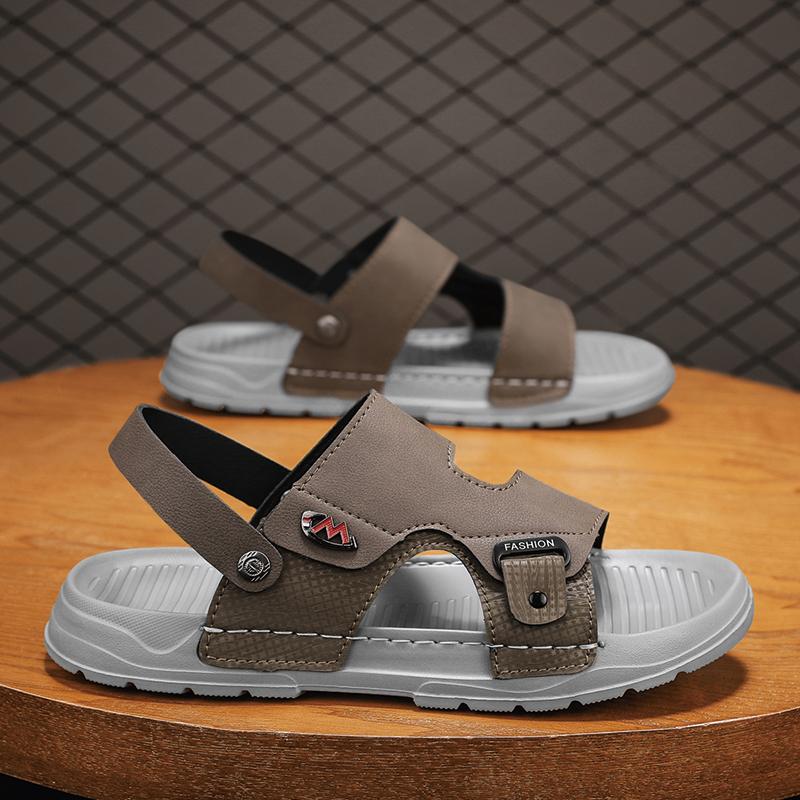 

Fashion CYYTL Shoes Mens Slippers Casual Beach Summer Sandals Outdoor Slides Walking Comfort Leather Luxury Designer Lightweight Fashion 44